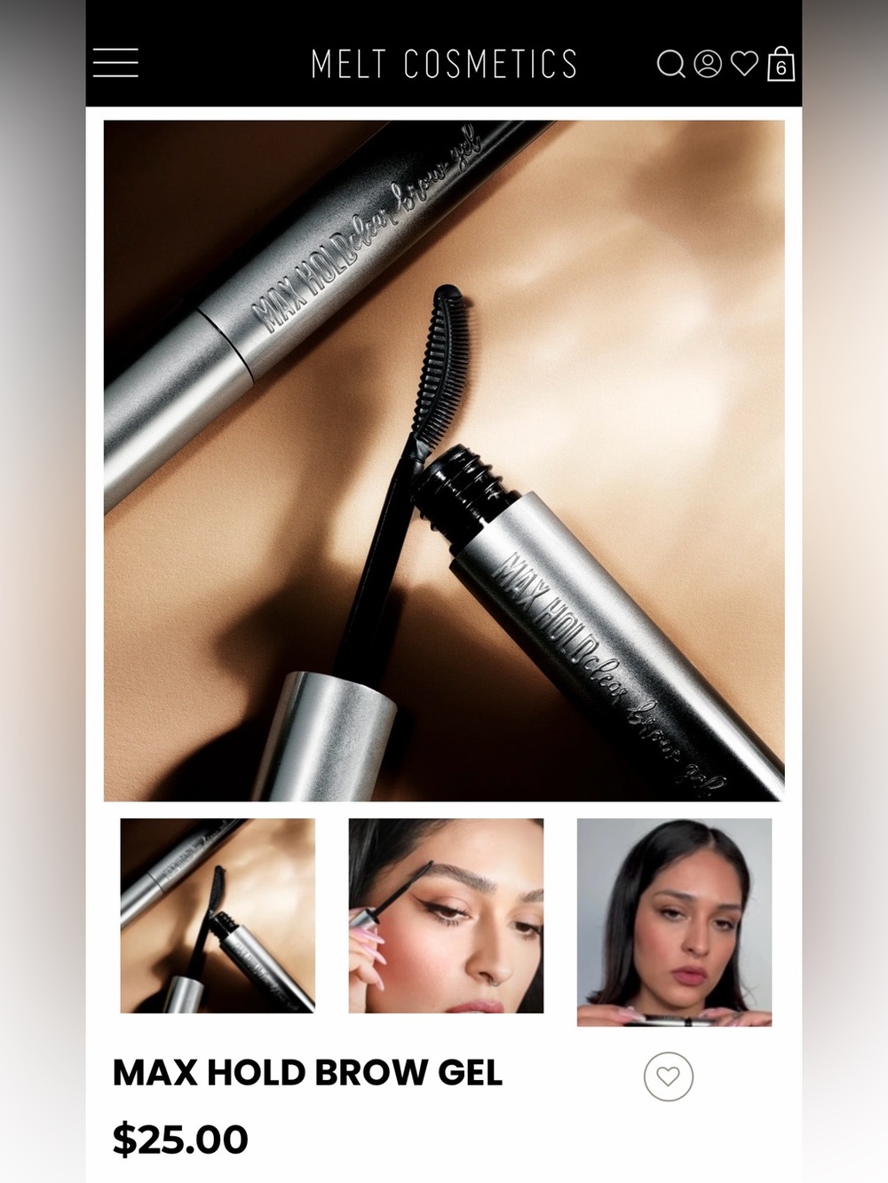 MELT COSMETICS MAX HOLD EYEBROW GEL - BRAND NEW in the box!